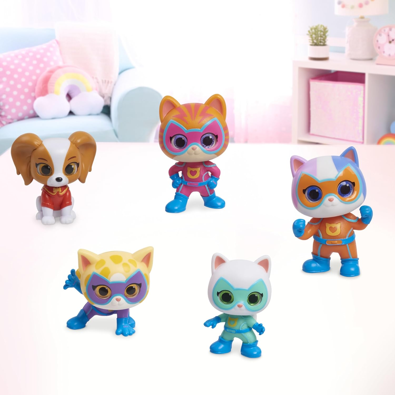 Disney Junior Superkitties Hero Squad 5-Piece Figure Set, Kids Toys for Ages 3 up by Just Play image number 5