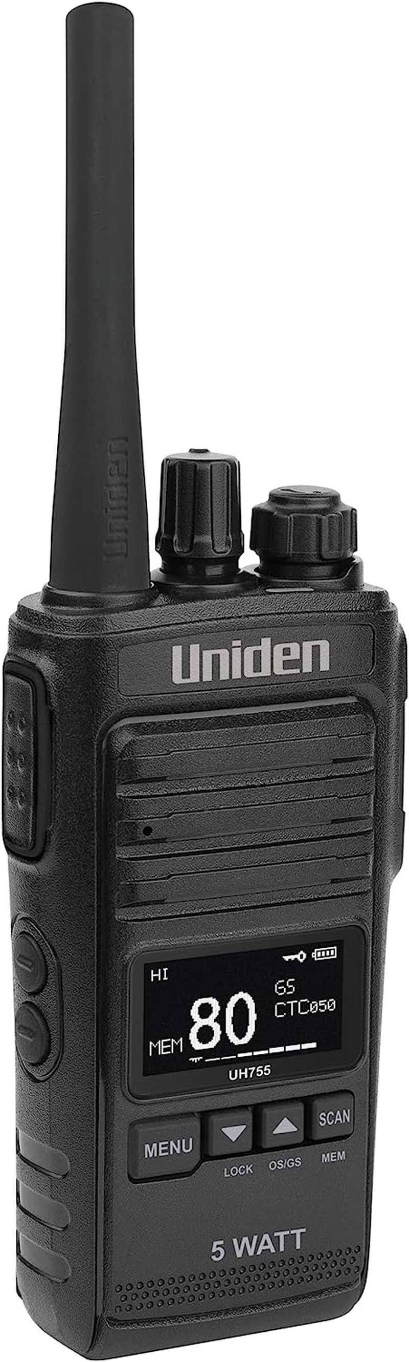 Uniden UH755-5 Watt UHF CB Splashproof Handheld Radio image number 1