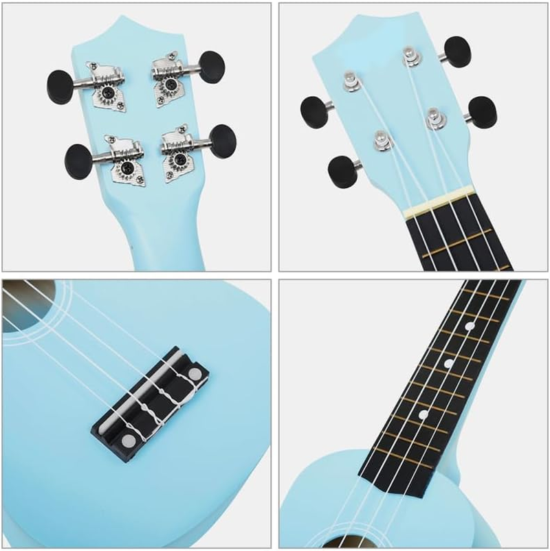 Toyvian Wooden Ukulele Musical Instrument String Small Ukulele for Beginners Boy Girl Boys and Girls and Beginners Adult Random Color image number 1