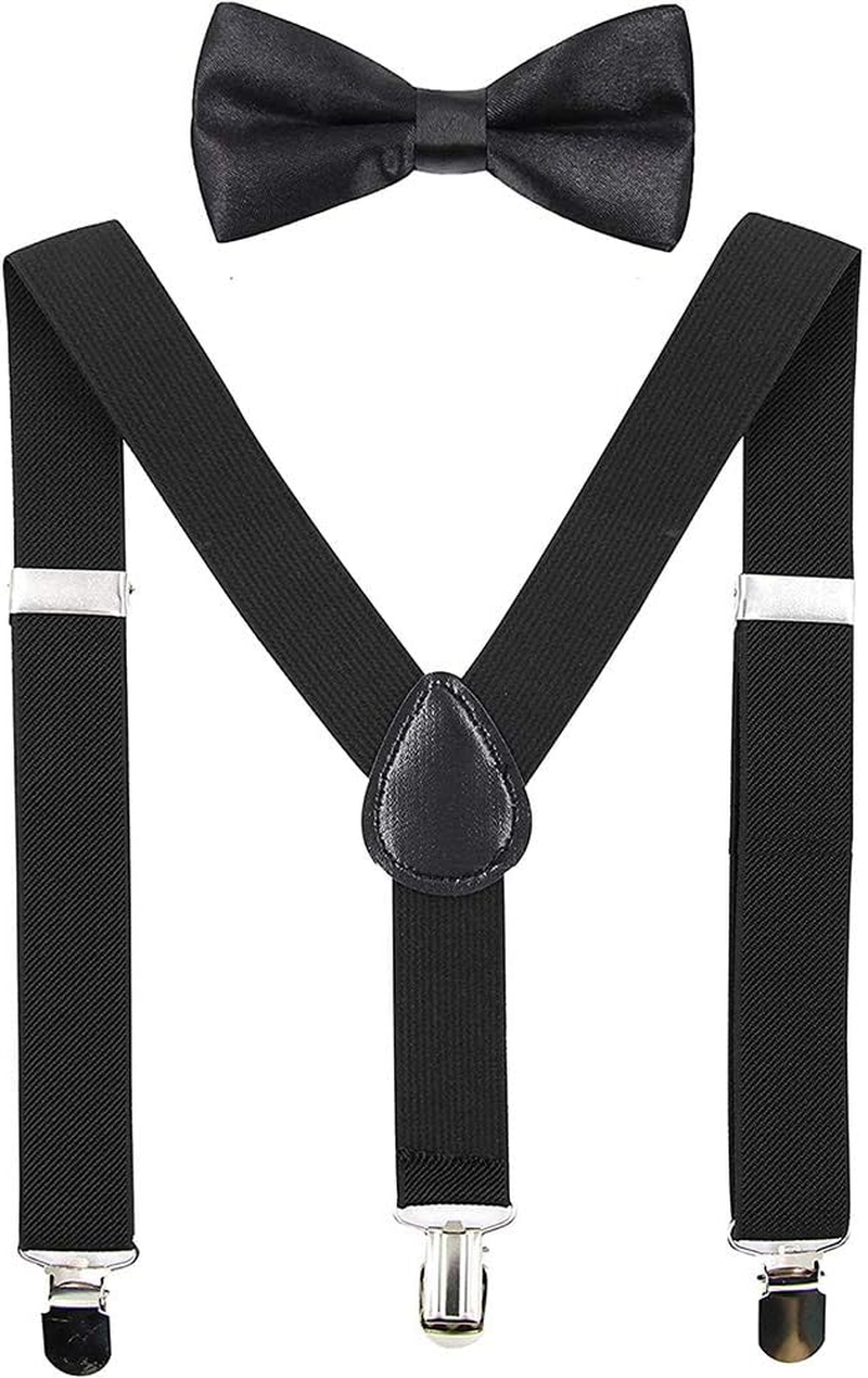 Children Kids Baby Elastic Suspenders Belt Bow Tie Set Boys Girls Bowtie Braces Ac4752