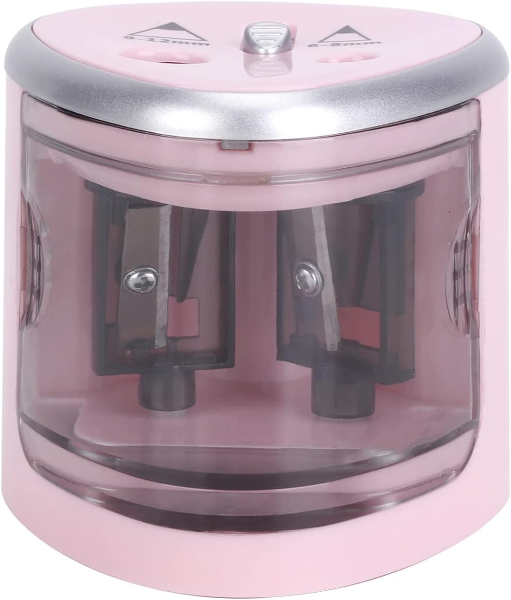 Eacam 2 Holes Electric Pencil Sharpener Multi-Functional Automatic Electric Pencil Sharpener for Home School Student, Auto Pencil Sharpener 2 Holes (6-8Mm / 9-12Mm) image number 3