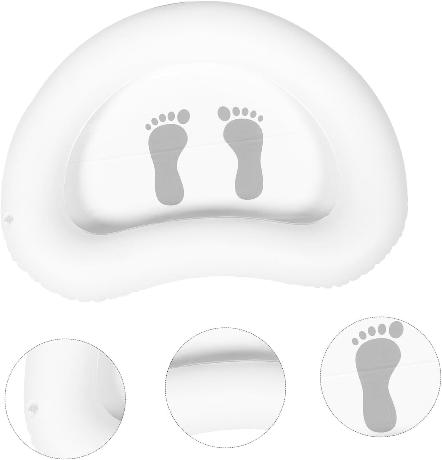 OATIPHO Inflatable Foot Bath Basin Large Pvc Foot Soaking Pool Accessory for Camping Beach Spa - Blue image number 3