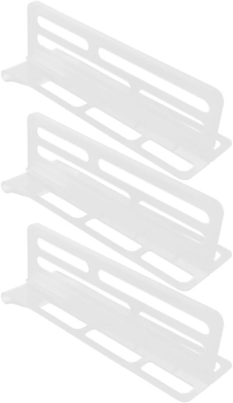 Jojofuny 3Pcs Adjustable Refrigerator Divider: Space-Saving Refrigerator Partition Bins for Efficient Fridge Organization - PP Shelf Separator, 10.03 X 3.14 X 2.91 Inch image number 3