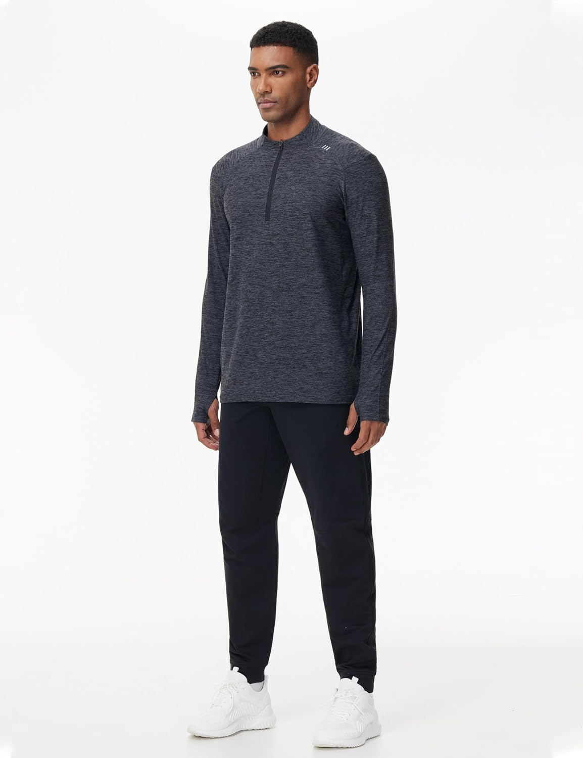 THE GYM PEOPLE Men'S Drawstring Workout Joggers Pants Lightweight Tapered Running Lounge Sweatpants with Pockets image number 4