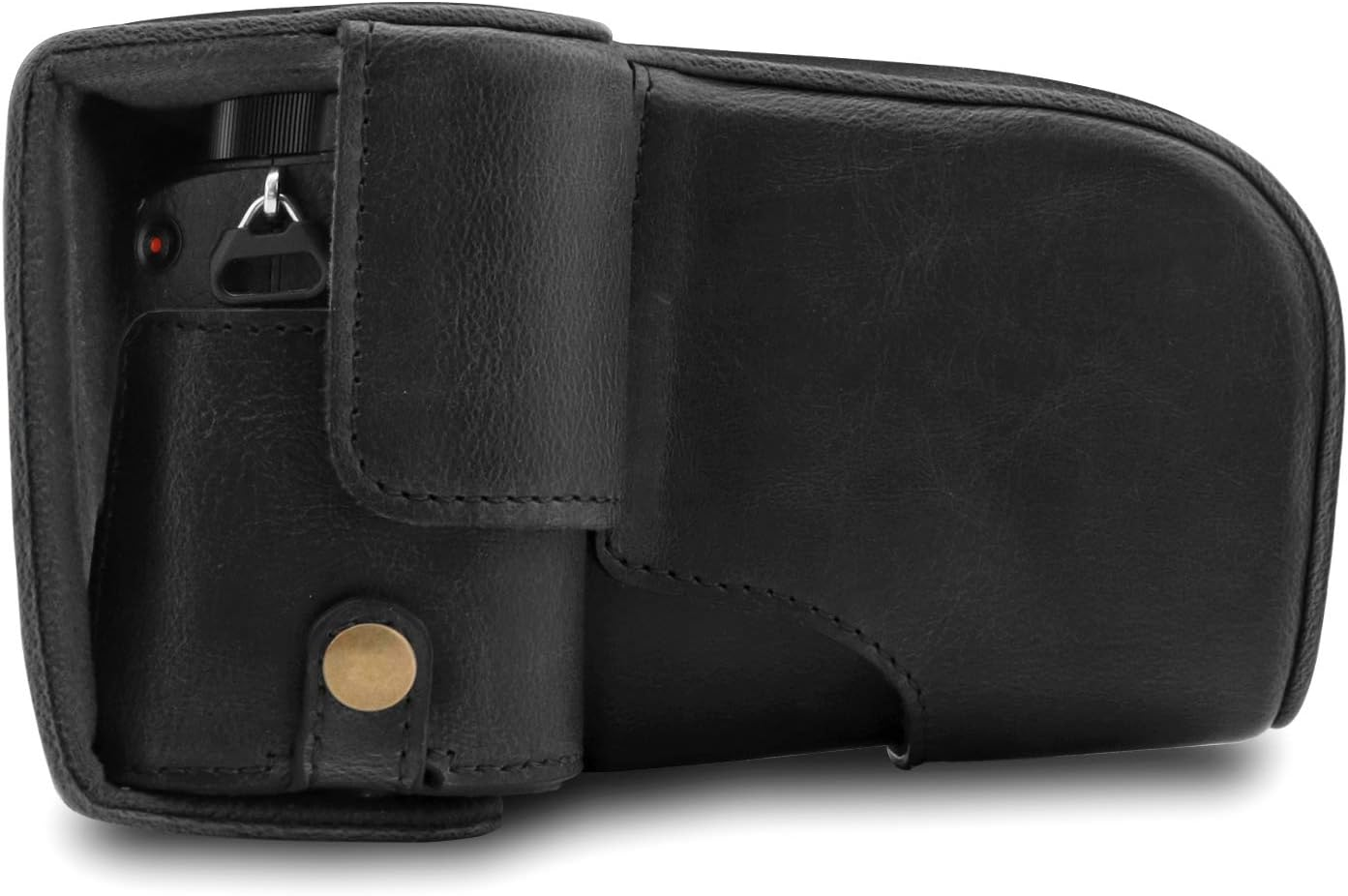 Megagear Sony Alpha A6400 Megagear MG1660 Ever Ready Leather Camera Case Compatible with Sony Alpha A6100, A6400 (18-135Mm) - Black Camera Case, Black (MG1660) image number 5