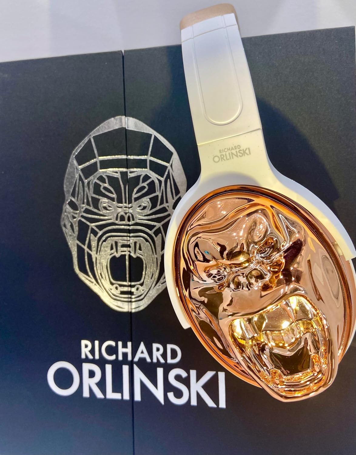 ORLINSKI CAQKON1001-660-V2 2025 Bluetooth Headphones, 40 Mm Speaker, Pink/Gold, 6 Hours Battery Life, Bluetooth 5.1 image number 5