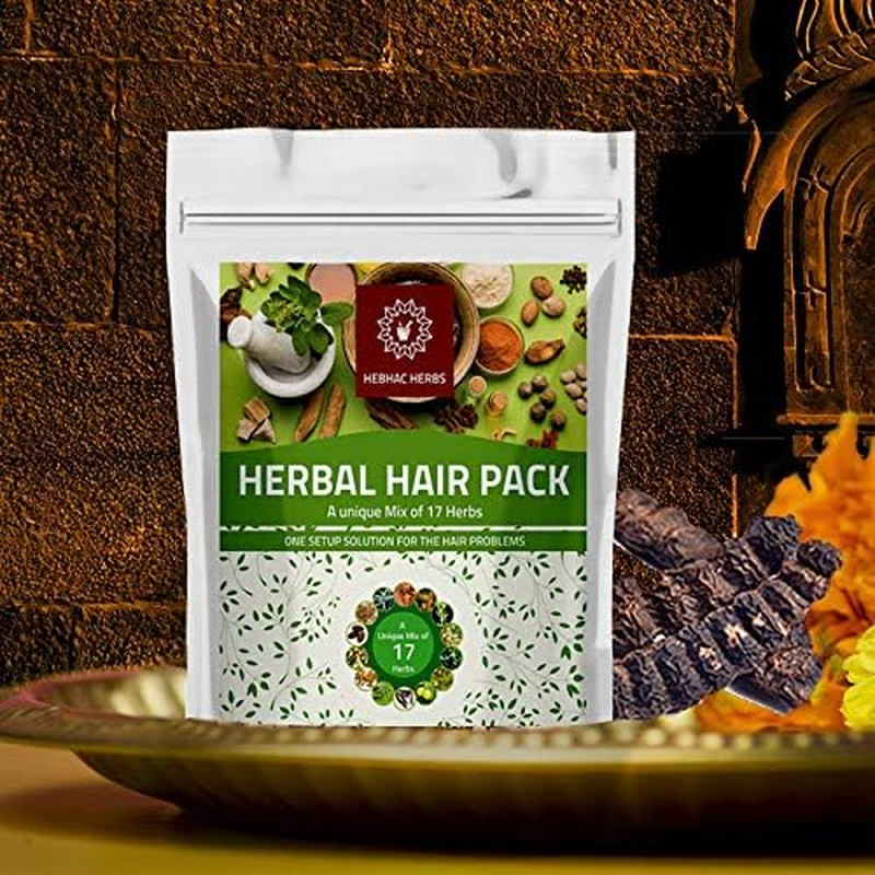 Herbal Hair Mix Powder for Hair Care by Hebhac Herbs Made with 17 Traditional Herbal Hair Oil Mix for Thick Long Hair Growth (3.5 Oz) image number 3