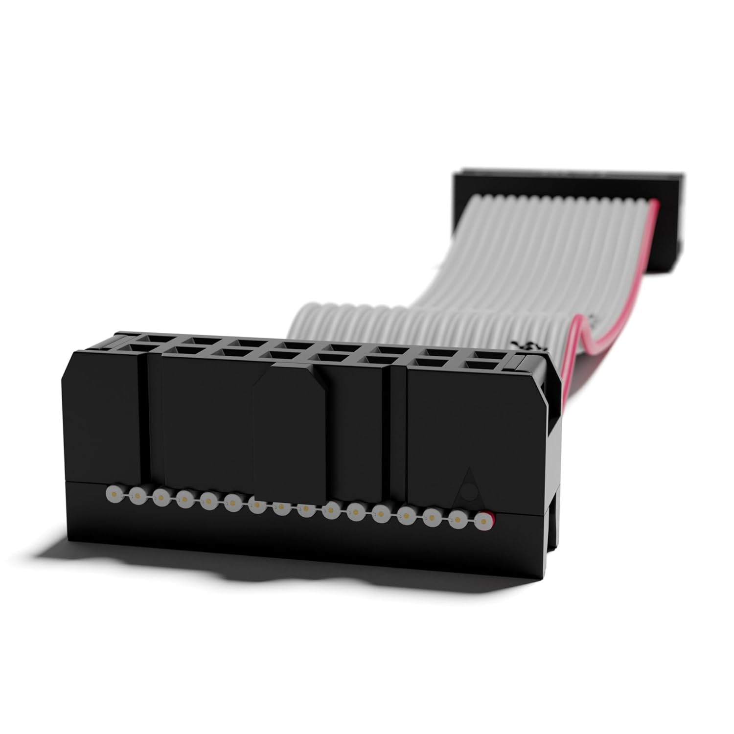 Excelvalley - 5-Pack - Eurorack Flat Ribbon Power Cables Modular Synth Synthesizer [16 to 16 Pins | 10 Cm - 3.94"]