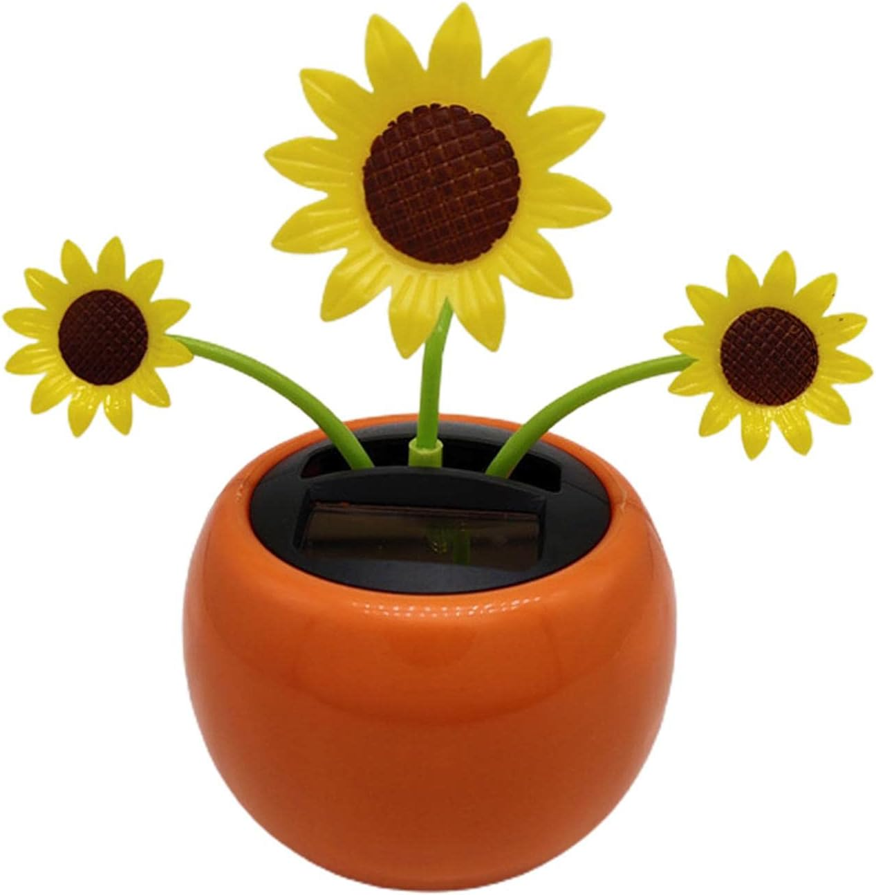 Shaking Head Car Ornaments - Solar Toy Sunflower, Happy Dancing Sunflower Toy | Solar-Powered Flower Ornament, Solar Energy Dancing Flower, Car Dashboard Decoration, Perfect for Home, Bedroom Decor