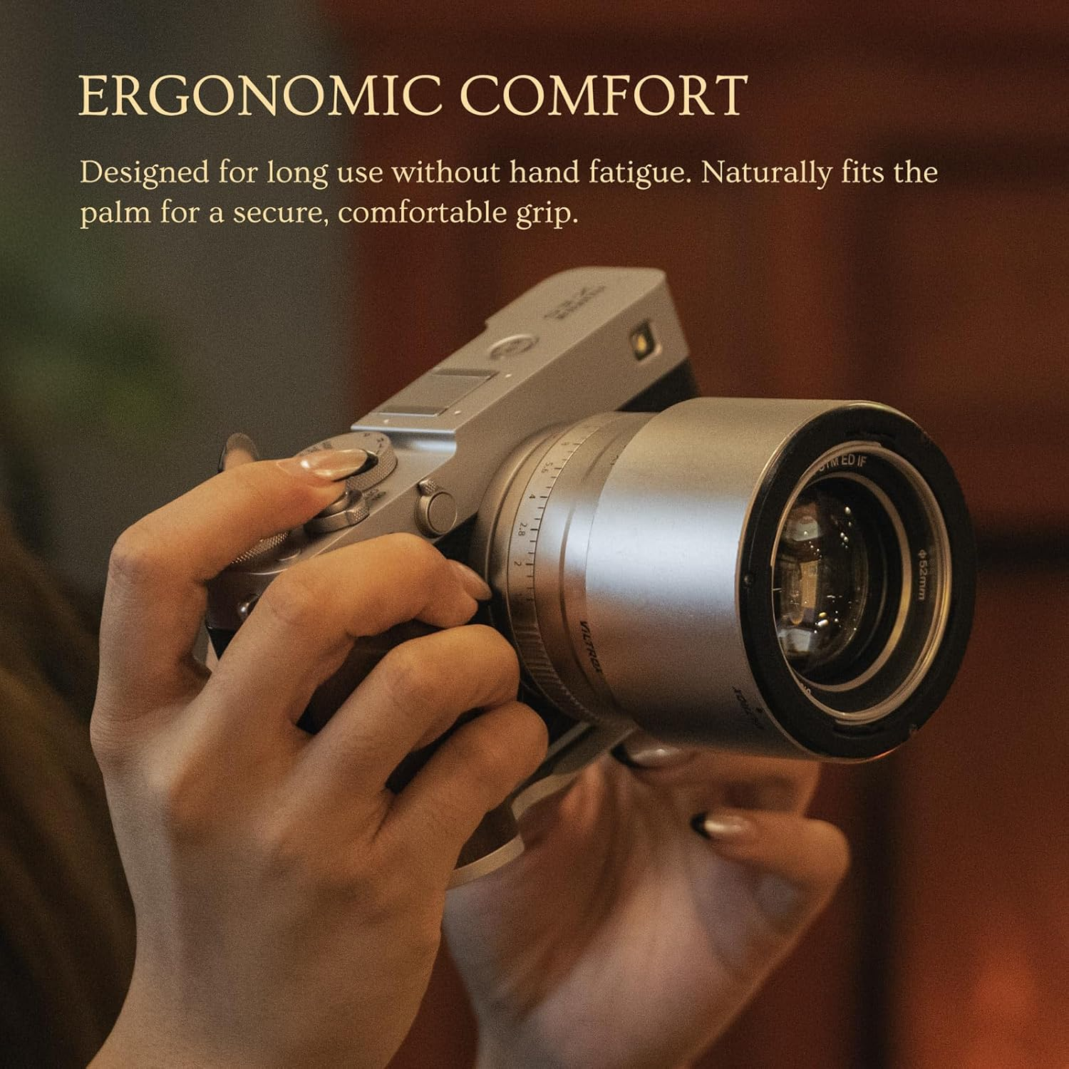 Tilta X-E5 Cage, Vintage Camera Cage Compatible with Fujifilm X-E5 Base Kit, with Mounting Baseplate with Wooden Grip and ARCA Adapter - Black TA-T91-A-B