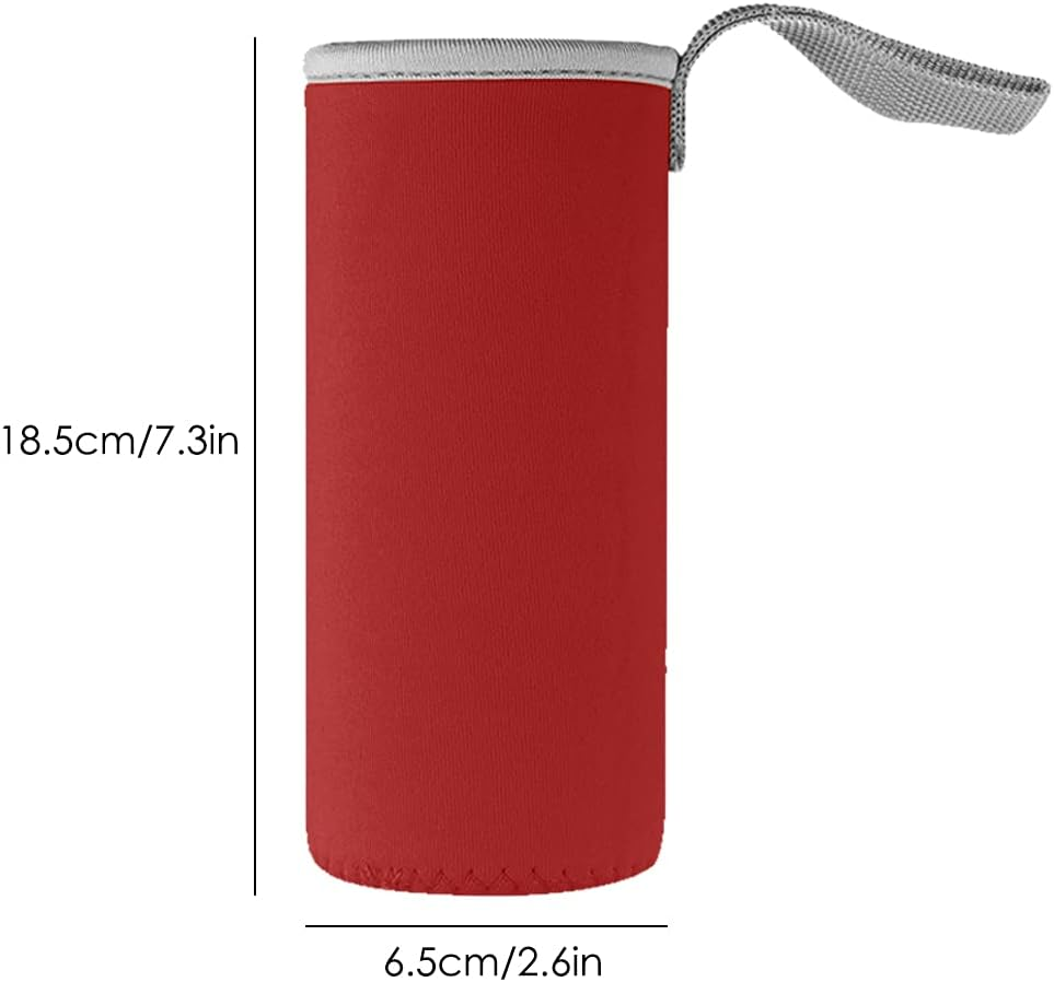 Danzix 4 Pack Neoprene Water Bottle Sleeve,Fit for All 16Oz-19Oz Portable Sport Water Bottle