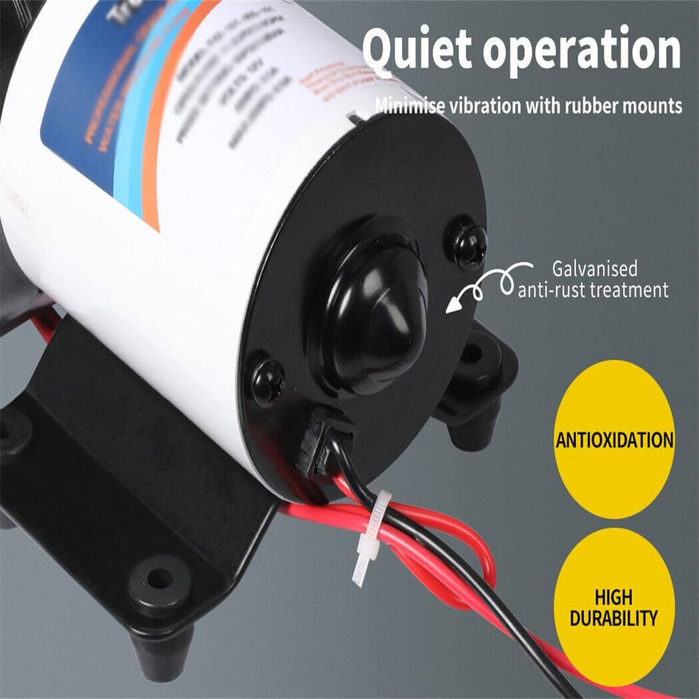 12V Caravan Water Pump High Pressure Self-Priming Rv Camping Boat 70PSI 20.8L/M image number 6