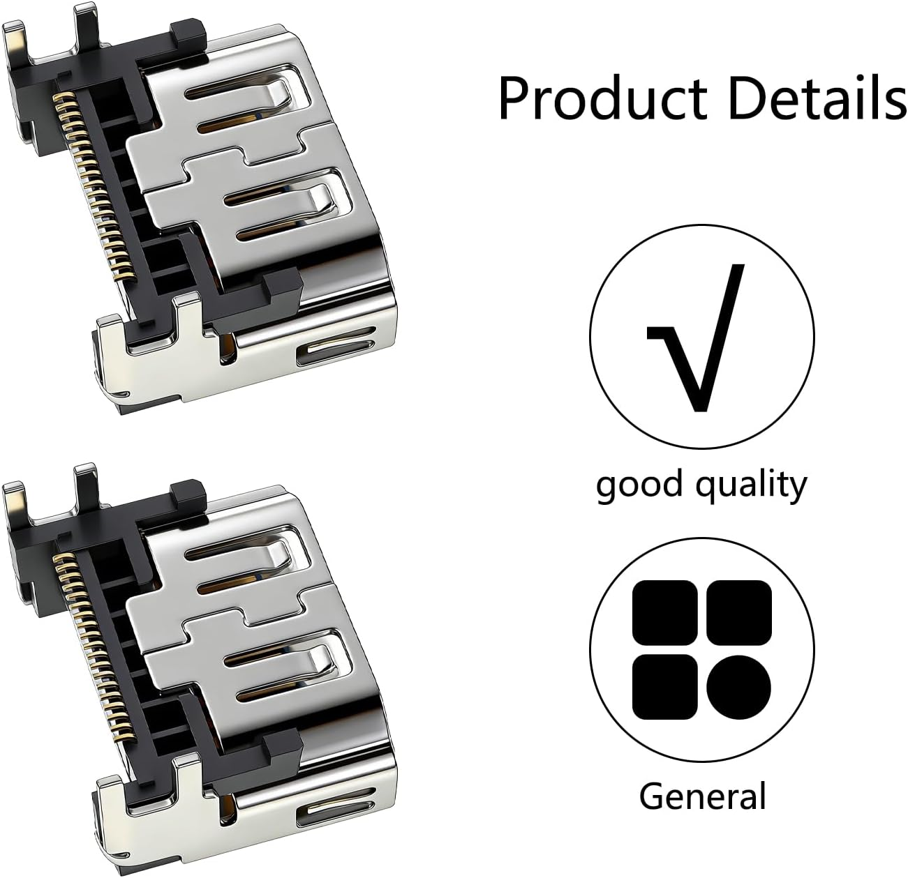 Yxvyxymyxxg 4Pcs HDMI Port Socket Connector Compatible for PS5 Socket Jack Interface Connector Replacement for PS5 Console image number 3