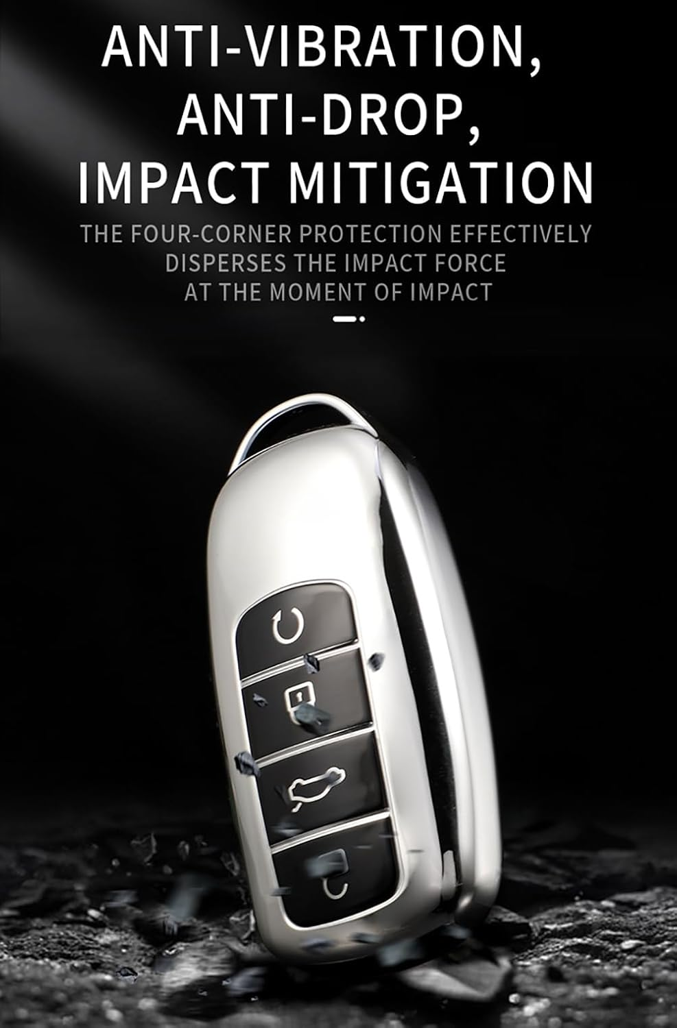 Ontto Car Key Fob Cover Fit for Chery Jaecoo J7 J8 J9 Tiggo 8 Pro Tiggo 8Plus 5 plus 7Pro Tiggo 7 Pro Max Omoda 5 C5 Key Holder TPU Smart Shell Case Keyring Keychain Auto Styling Accessories Pink 2 image number 6