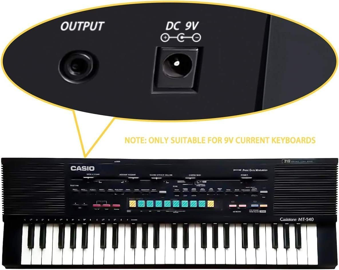 9V Adapter for Casio CTK-700 CTK-800 CTK-900 CTK-2000 CTK2100 Keyboard Wall Charger Power Supply Cord image number 4