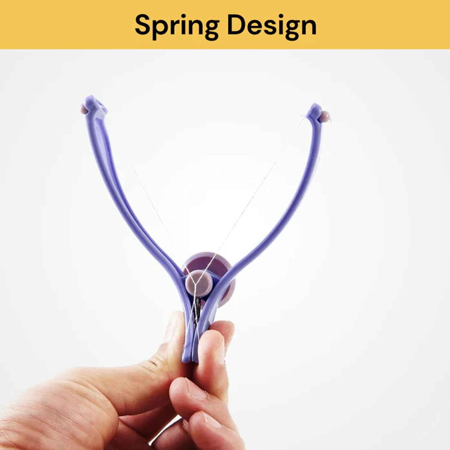 EZONEDEAL Eyebrow Face and Body Hair Threading and Removal System Tweezers for Eyebrows, Threading Tool, Threading Machine for Women, Threading Epilators for Women (Purple) image number 4