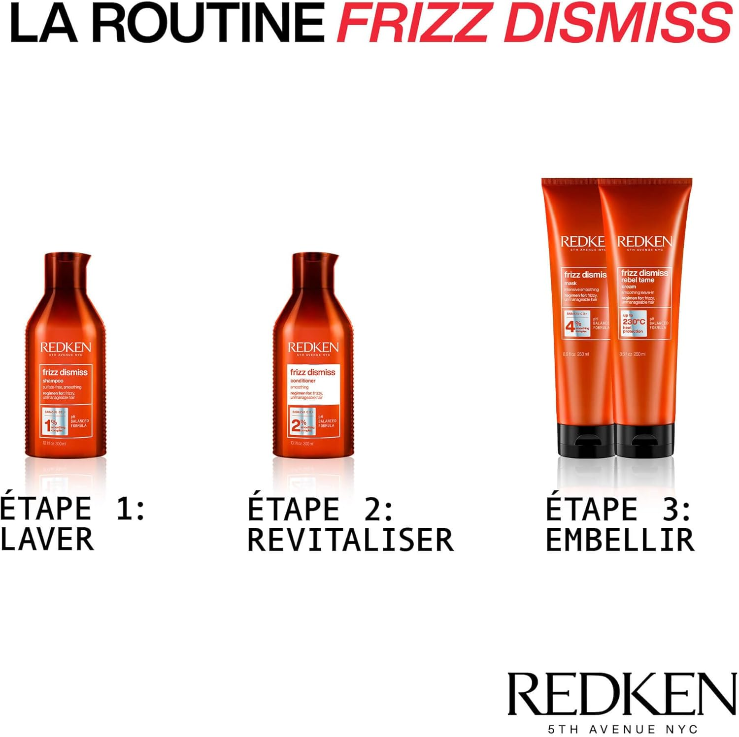 Redken Frizz Dismiss Shampoo, 1000Ml image number 3