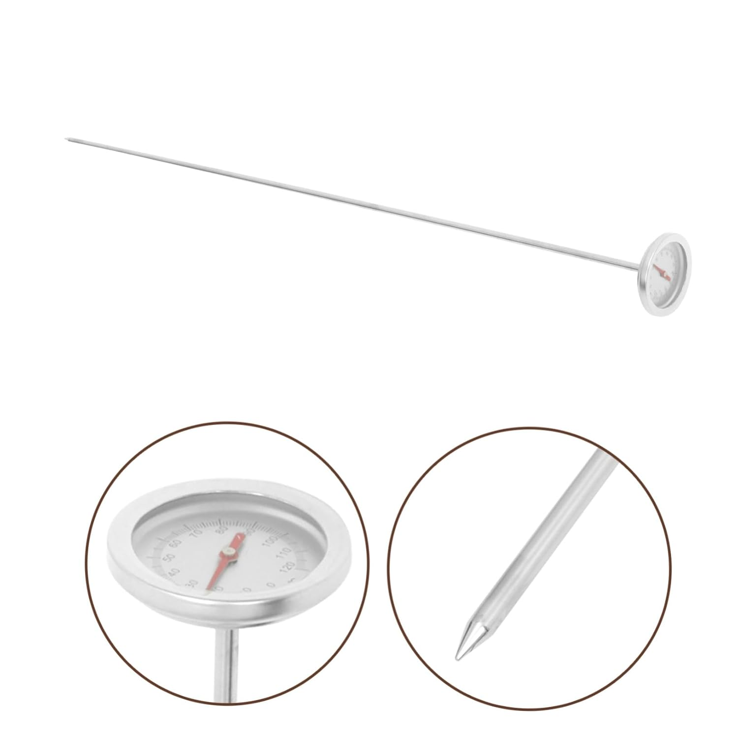 Stainless Steel Soil Thermometer with Probe for Compost and Gardening Instant Temperature Measuring Tool for Backyard Soil Testing Portable and Easy to Use image number 4