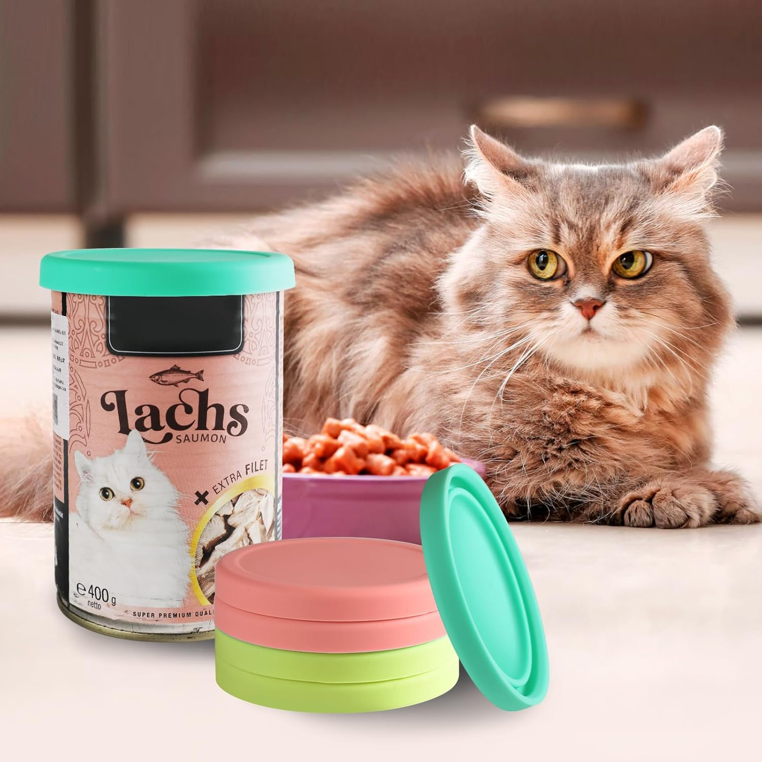 Webake Can Lid Silicone Cat Food Lid Pet Food Can Lid Silicone Lid for Cans