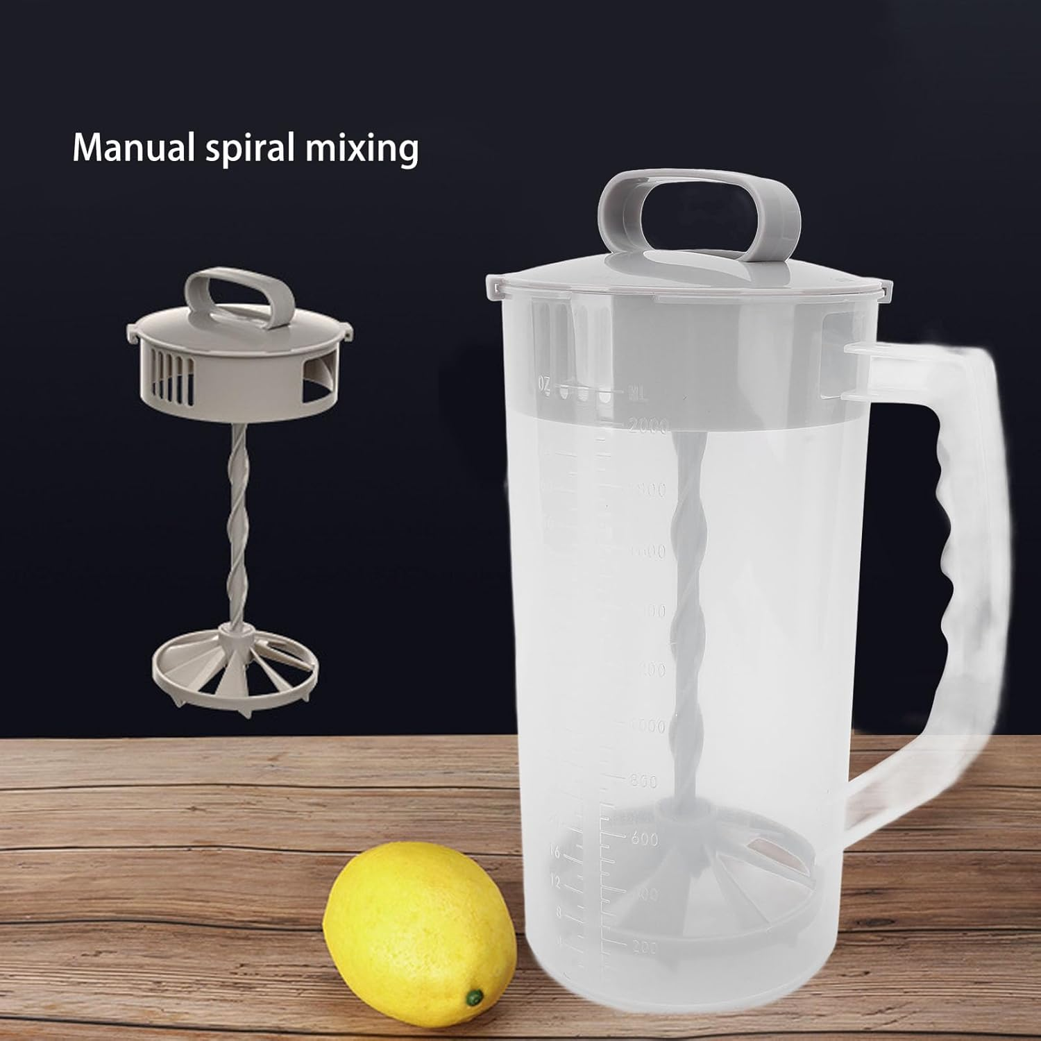 Gernie 2000Ml Breast Milk Pitcher, Press Design, Plastic, 28Cm X 28Cm, Carafe & Lid image number 4