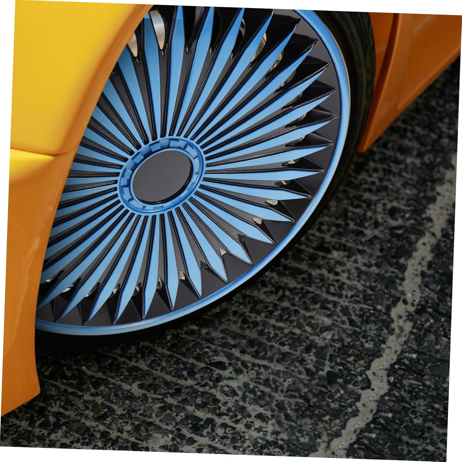 HEALEEP Automotive Wheel Hub Cover Decorative Rim Cover for Easy Installation Vehicle Aesthetics Compatible Various Models Stylish Look for Wheels Design image number 2