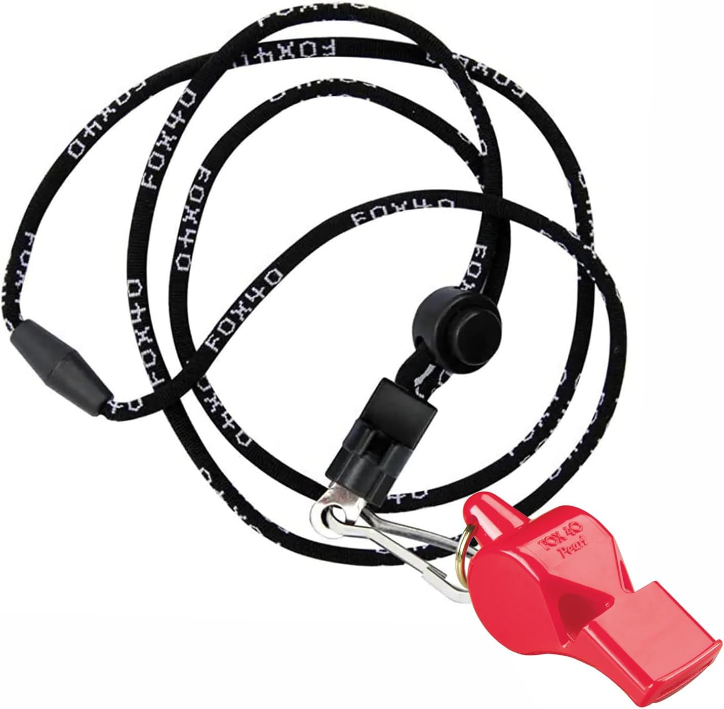 Fox 40 Pearl Safety Whistle and Strap - Red, One Size image number 2