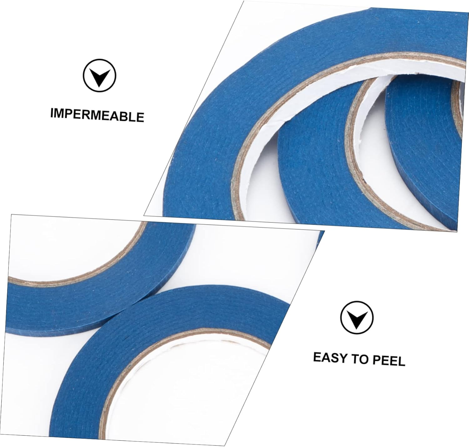 4Pcs Heat-Resistant Tape Paper for Car Tape Adhesive Paper for Important Summer Supplies Use as Car Accessories for Indoor and Outdoor Applications image number 4