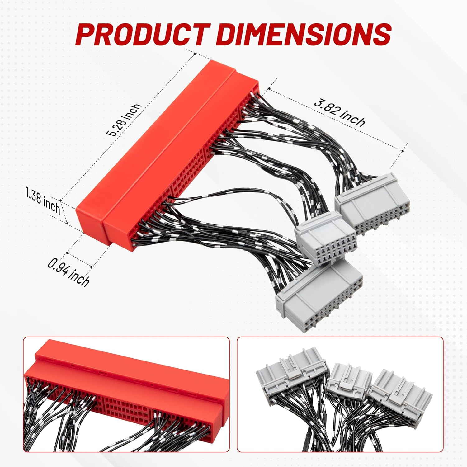 REDWOLF Car OBD2A to OBD1 ECU Jumper Conversion Harness Adapter for 1996-2001 Honda/Acura/Accord/Civic/Del Sol/Prelude image number 1