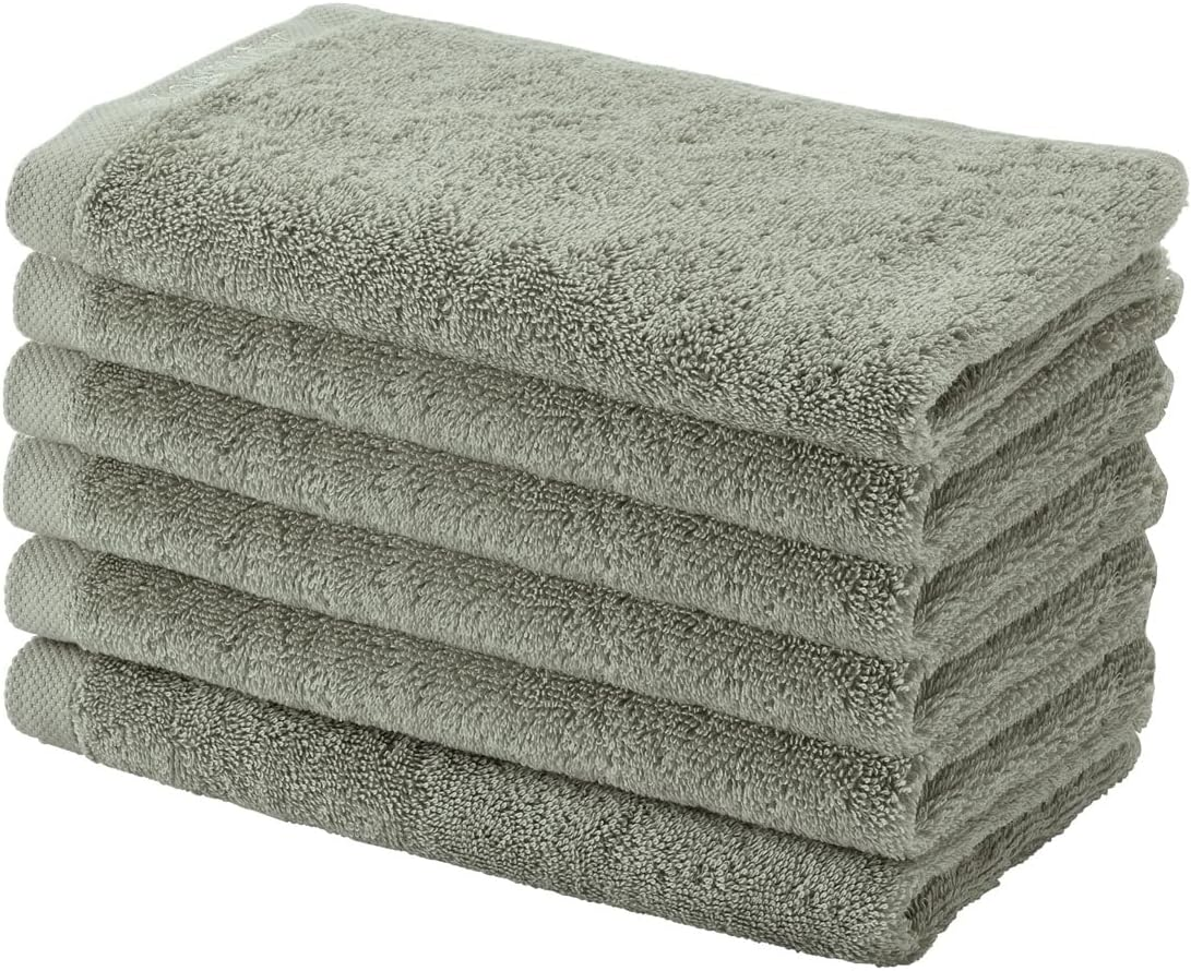 Aquanova London Egyptian Combed Cotton Guest Towel, Thyme image number 1