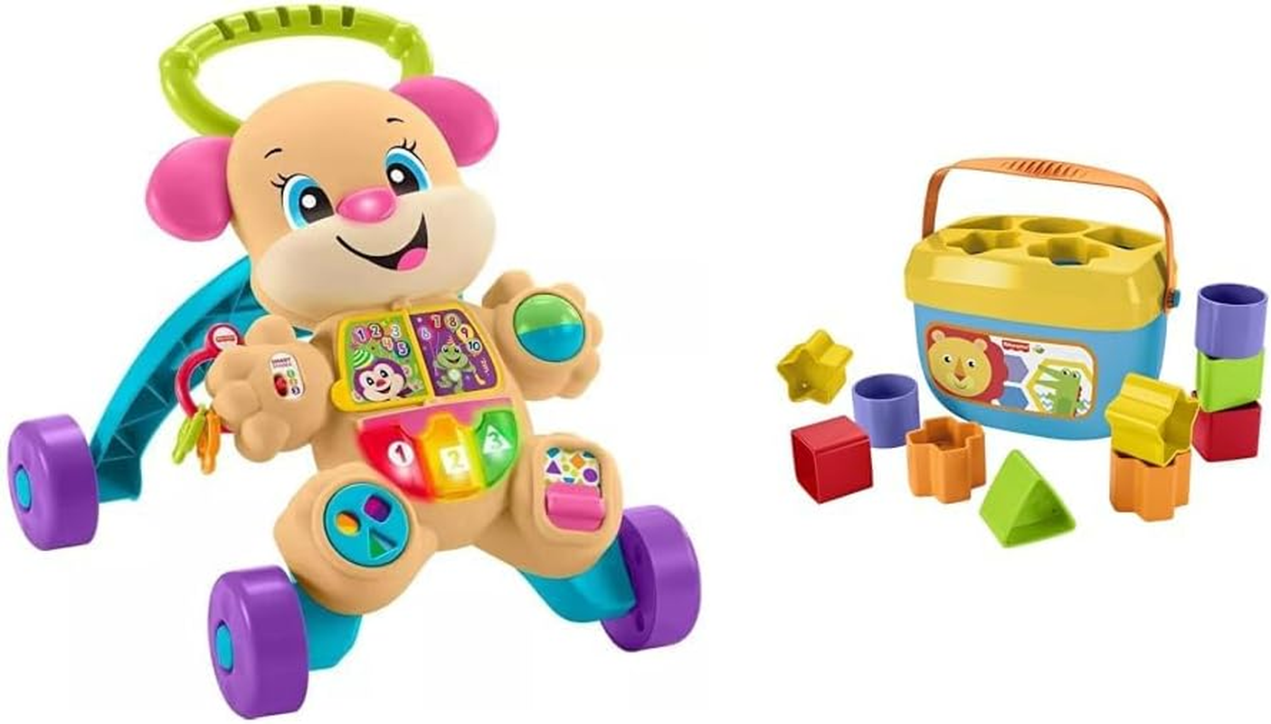 Laugh & Learn Smart Stages Learn with Sis Walker and Baby'S First Blocks