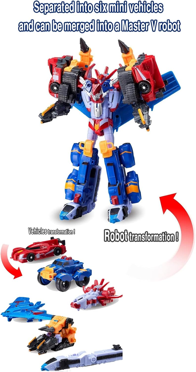 [Tobot V] Mini Masterv/Newest Popular Toy / 6 Mini Vehicles Can Be Separated and Combined into Master V Robot image number 5