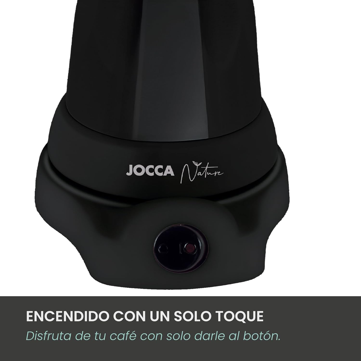 Jocca - Italian Coffee Maker Nature Black Line | 6 Cups | Cordless Jug | Electric Base | 360&ordm; Rotation | Carafe with Cold Handle | Automatic Shut-Off | Keeps the Heat (Black) image number 1