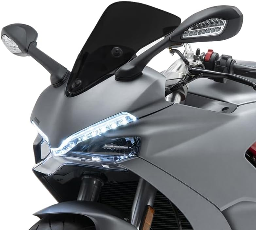 Motorbike for Ducati Supersport 939 950 950S 2017 2018 2019 2020 2021 2022 Windscreen Windshield Wind Deflector Shield Screen Visor Glass (Smoke Gray)
