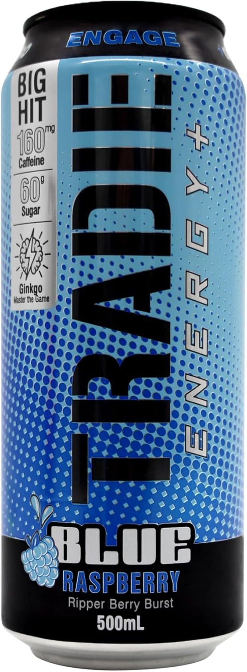 TRADIE Blue Raspberry Energy Drink 12 X 500Ml image number 4