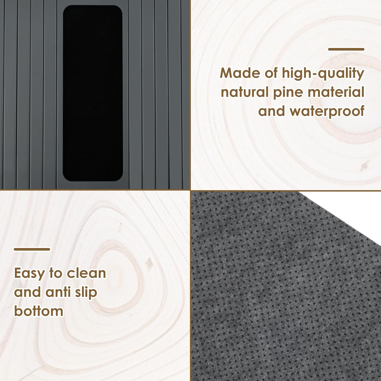 Sofa Arm Tray Wooden Sofa Tray Foldable Sofa Arm Table Tray No Assembly Couch Arm Table Flexible Sofa Tray Multifunctional Chair Armrest Table Couch Armrest Tray for Eating Drinks Snacks (Light Gray) image number 4