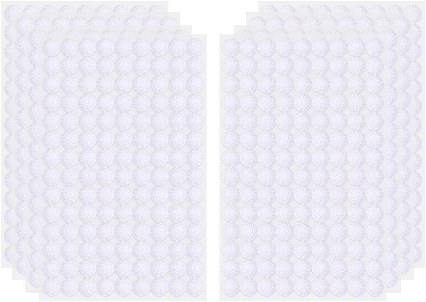 Xolixorium Adhesive Sticky Back Coins Hook Loop Self Adhesive Dots Tapes Magic Sticky Dots &ndash; 504 Pairs 1Cm White for Scrapbooking, Crafts, Everyday Use image number 1