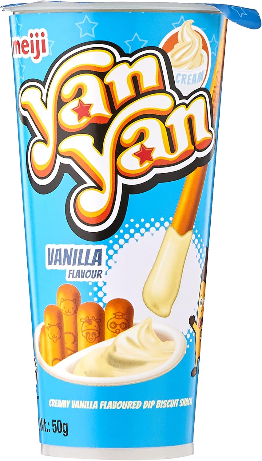 Meiji Yan Yan Vanillia Biscuits Stick 42G image number 2