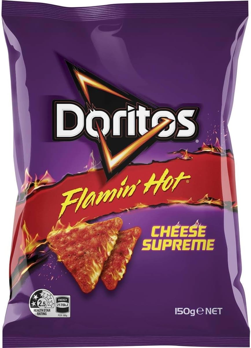 Doritos Corn Chips Share Pack Flaming Hot Cheese Supreme 150G image number 3