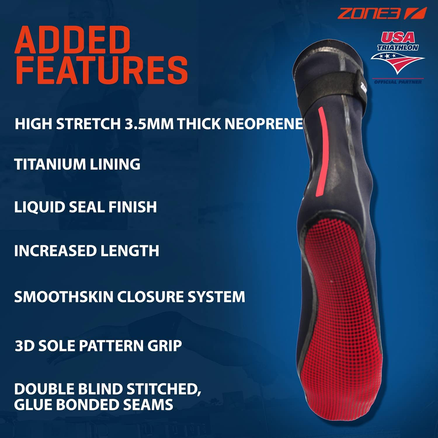 Zone3 Neoprene Heat-Tech Socks image number 3