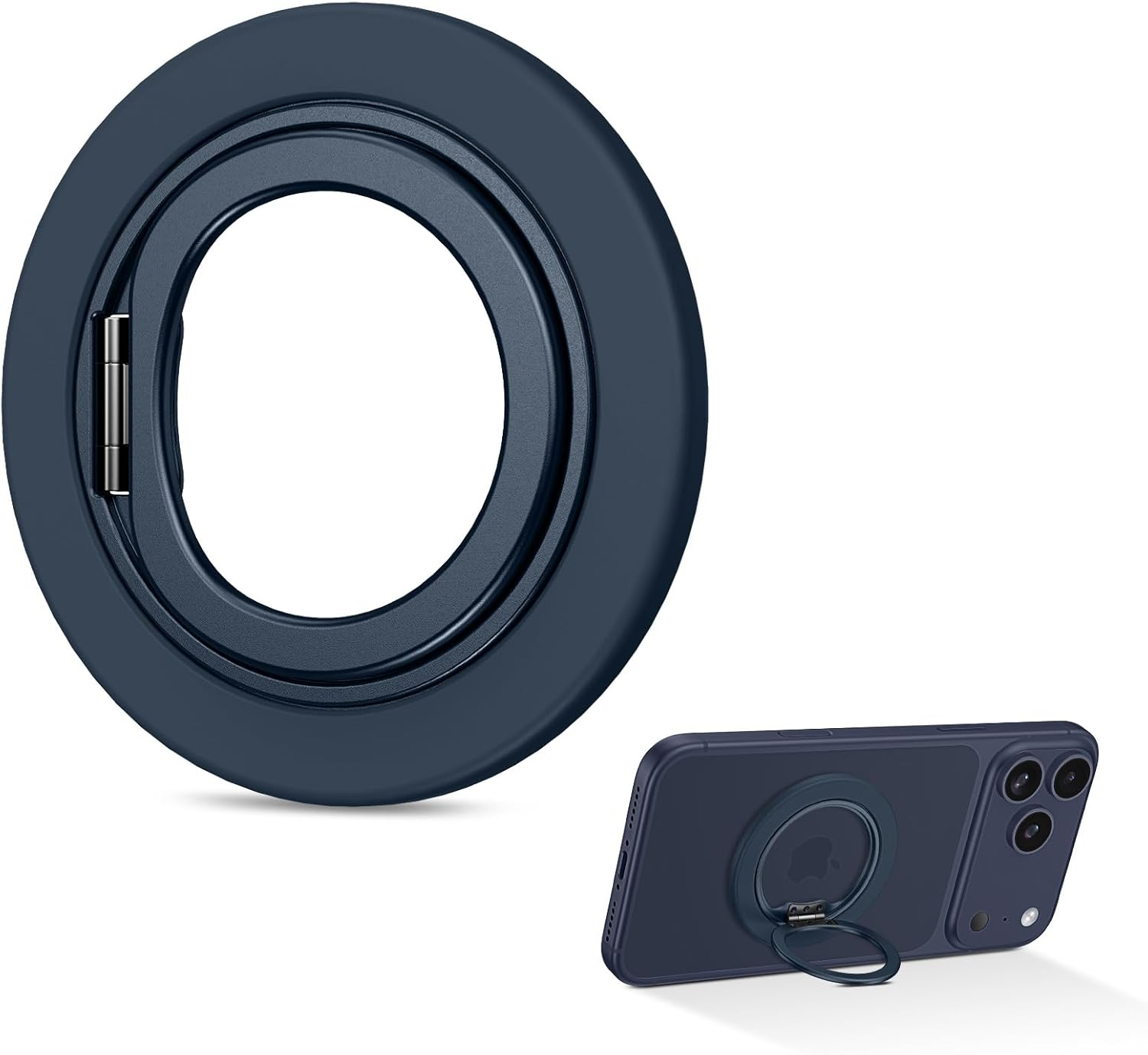 YINLAI Magnetic Phone Grip for Magsafe, [360&deg; Adjustable] [Ultra-Light 18G] [With Soft-Touch Matte Finish] Magnetic Finger Grip, Phone Ring Holder Ring Stand for Iphone 17/16/15/14/13/12 Series, Blue