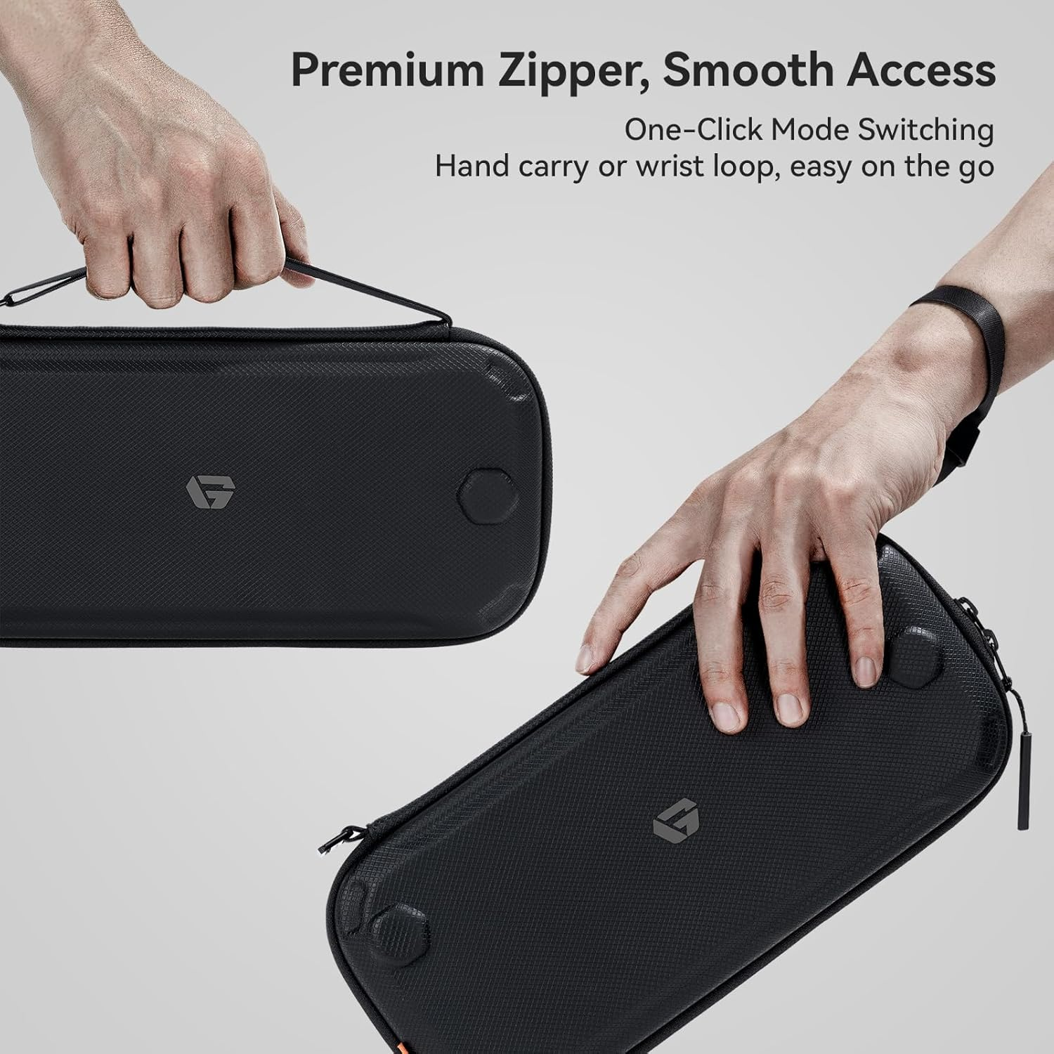 G.S.TAC Tactical Slim Carrying Case Compatible with Switch 2 (2025), Hard Storage Bag with 12 Game Card Slots, Portable Travel Case for Switch 2 Console and Accessories, Black image number 2