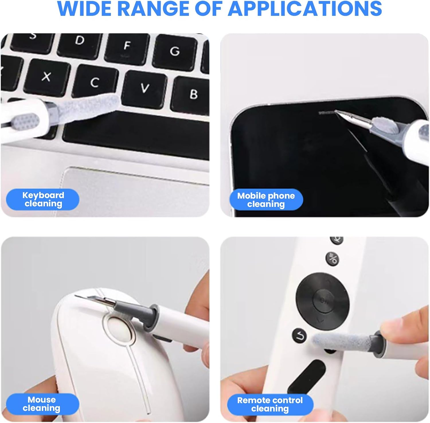 Agwenkui 4 Pairs Replacement Ear Tips for Airpods Pro & 2Nd - Replacement Ear Tips with Noise Reduction Technology Cleaning Tool for Airpods 1 2 3 Pro Series (Soft Silicone Material) image number 5