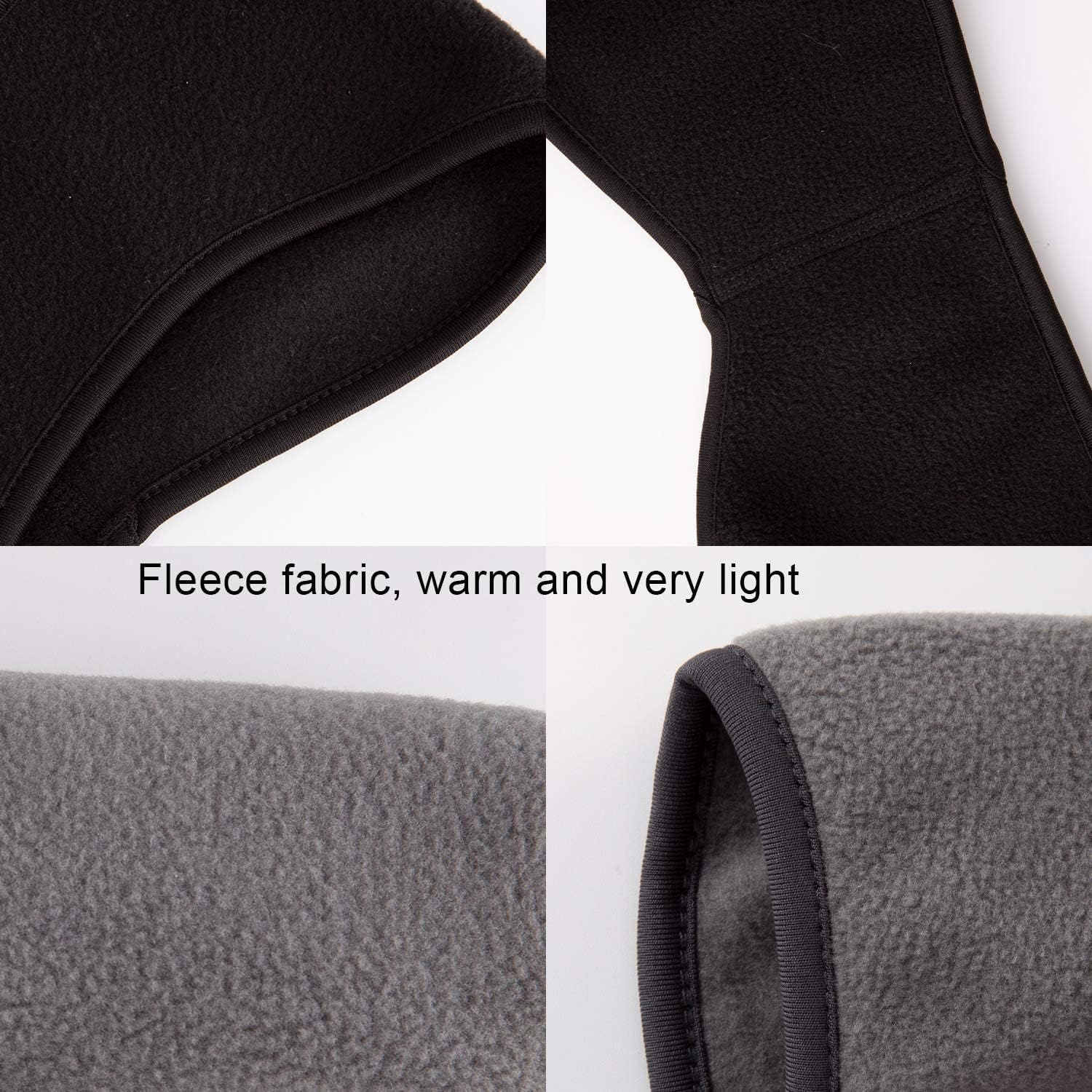 SAVITA 2 Pack Ear Warmers Headband Stretchy Ear Covers Sweatband Ski Winter Headband Earmuff Workout Headbands Moisture Wicking Thermal Sport Headbands for Women Man Girls - Sky Blue And Orange image number 5