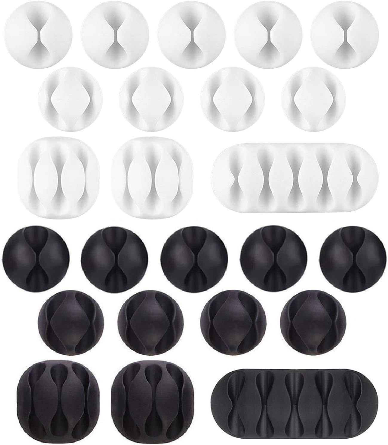 12 X Colorful Cable Holder Organiser Multipurpose Cable Clips Cord Management for TV PC Laptop Home Office