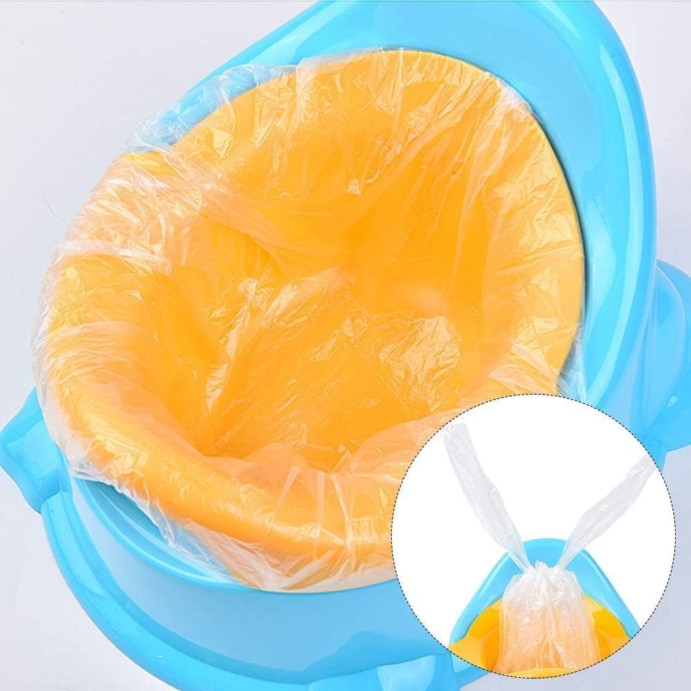 LLCFA 100Pcs Disposable Potty Training Liners with Drawstring - Baby Toilet Seat Covers, Leak-Proof & Odor-Control, Portable for Home & Travel, Easy Clean image number 3