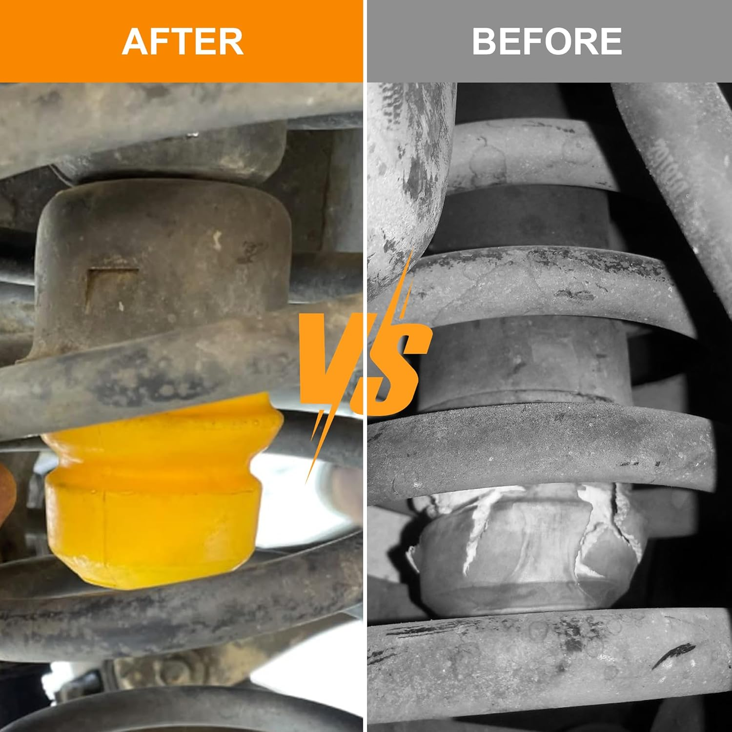 Yukauto TJ Bump Stop,Jounce Bumpers Compatible with 1997-2006 Wrangler TJ, 1993-1998 Grand Cherokee ZJ, 1994-2002 RAM 1500 2500 3500 Pickup (2Pair) image number 3