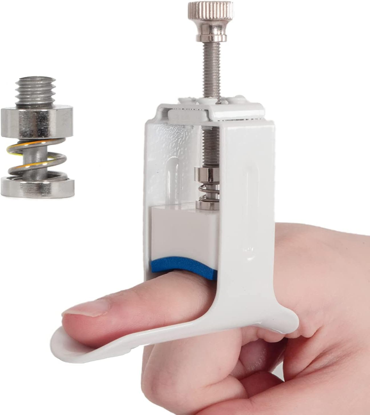 Finger Straightener Splint Finger Joint Extension Splint Brace Corrector Finger Joint Pressing Device for PIP Joint Tightness, Trigger Finger, Arthritis, Finger Straightening & Joint Extension image number 5