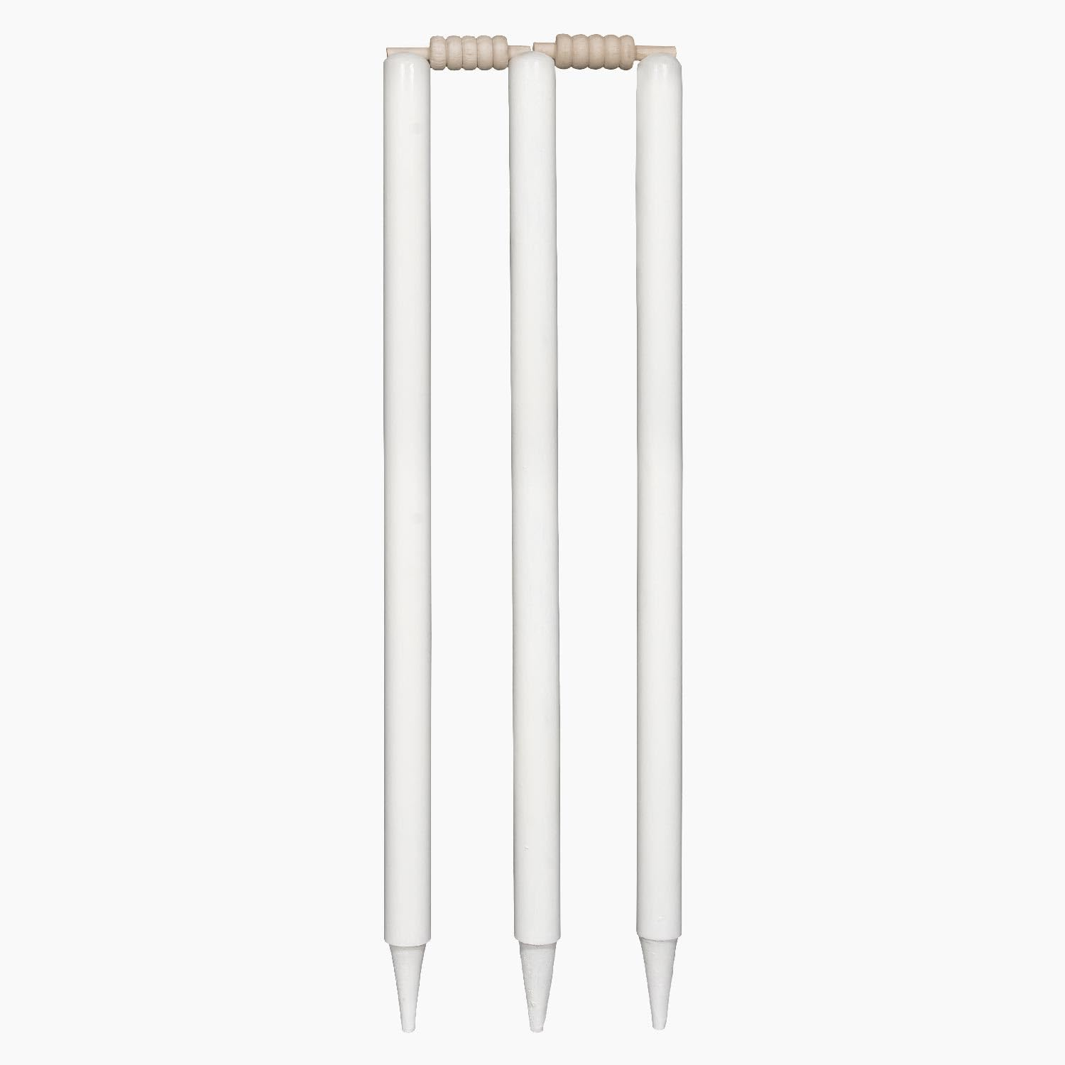 DSC Duco Finish Cricket Stumps Set with Bails | Wood | Size: Full