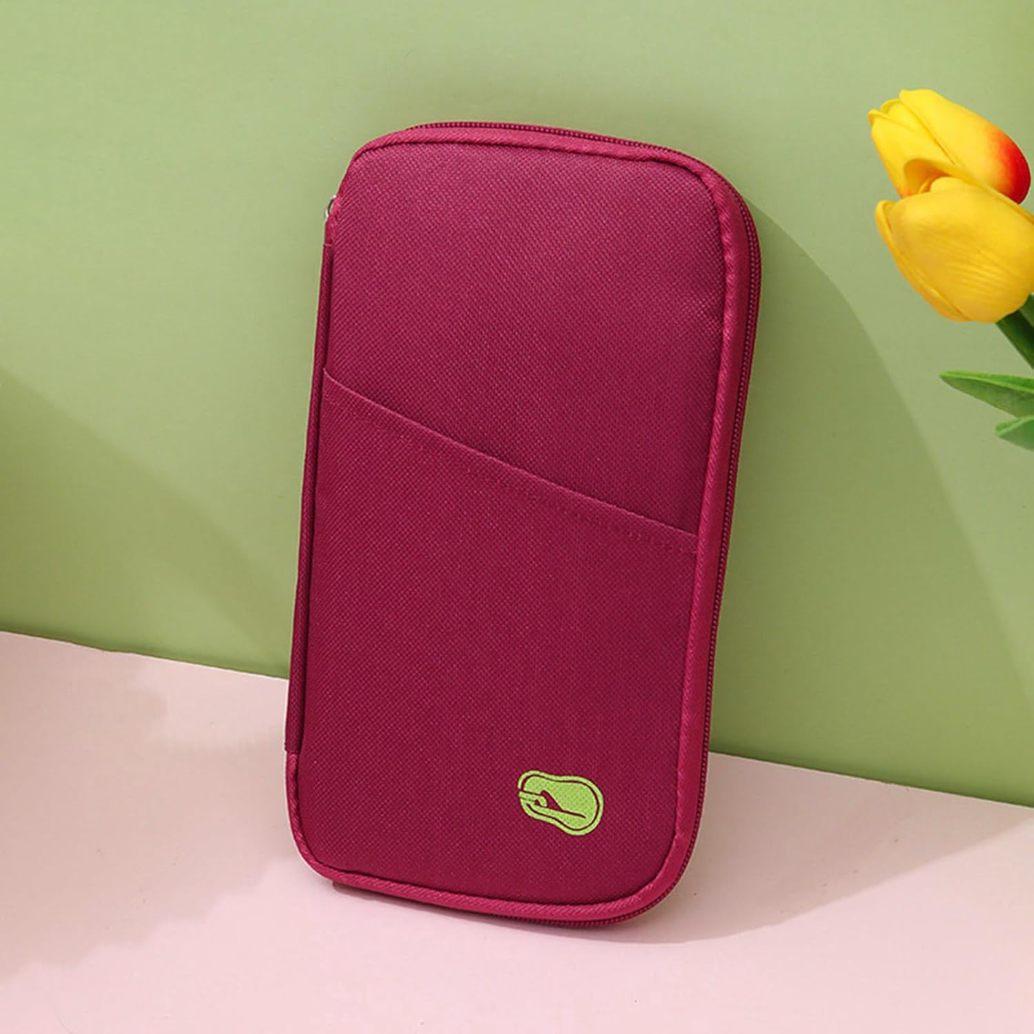 [Xinsheinelry] Mesh Pocket for Efficient Airport Security Check and Ergonomic Design Organized Compact Travel Document Credit Card Passport Holder image number 3