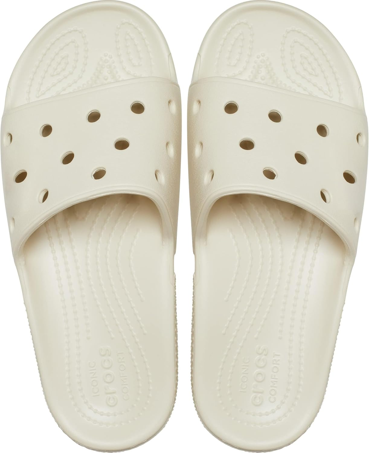 Crocs Unisex Adult Classic Slide, Bone, US M12/W14 image number 4